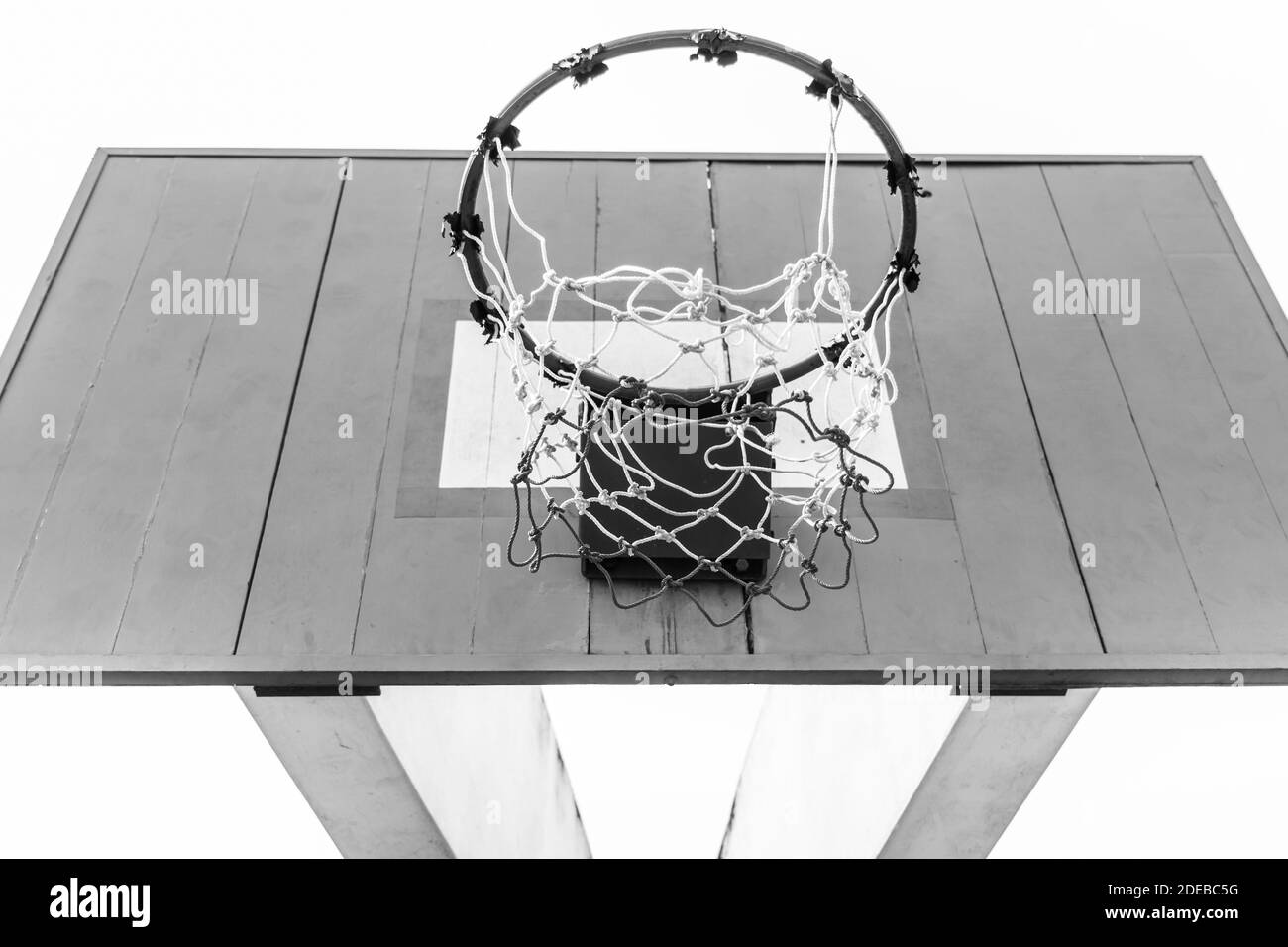 Old basketball court Black and White Stock Photos & Images - Alamy
