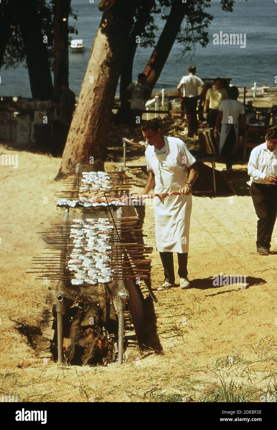 1970s Photos (1972) Salmon bake; fundraising affair for the