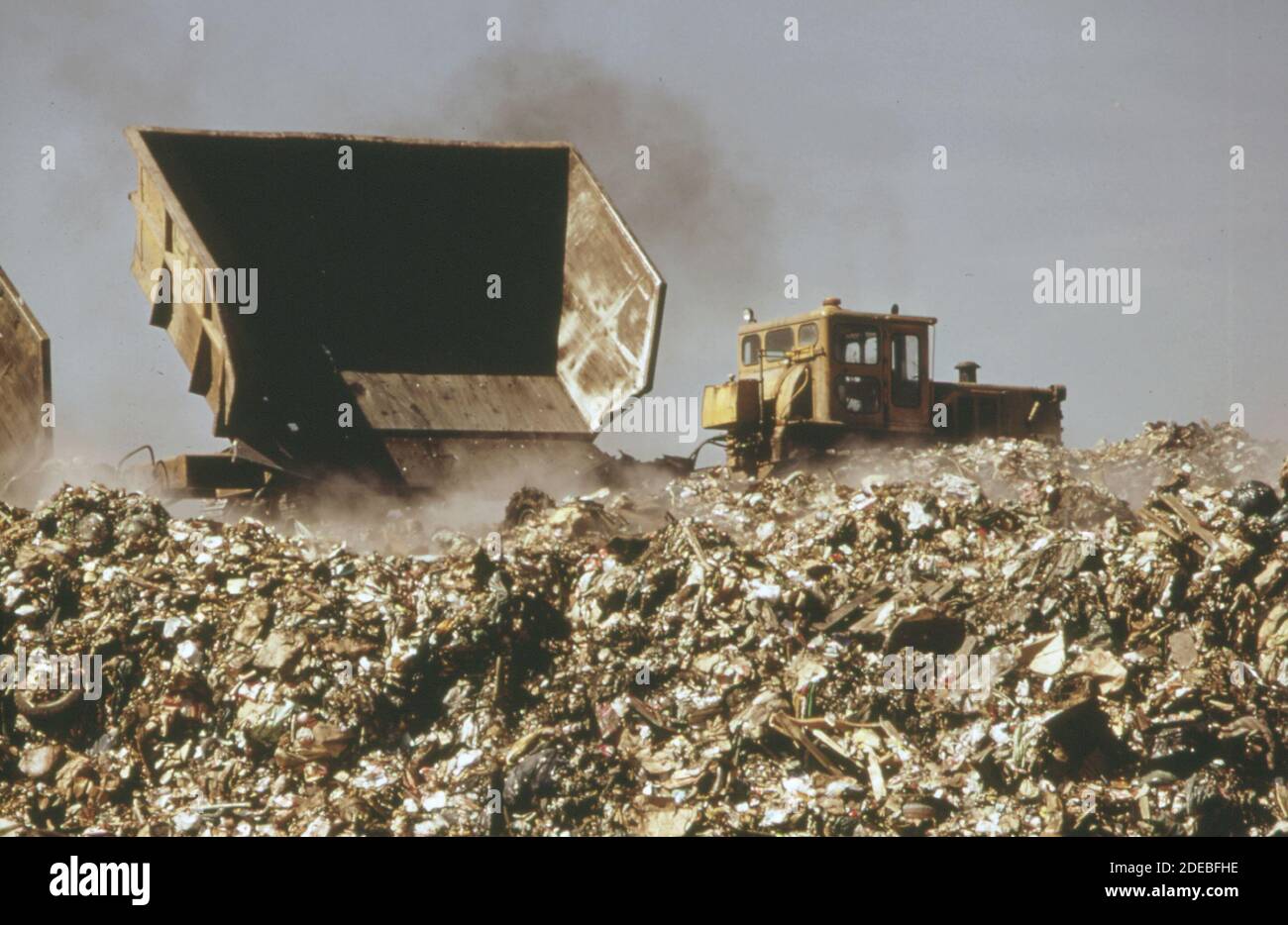 1970s Photo (1973) At Staten Island landfill. Garbage brought by