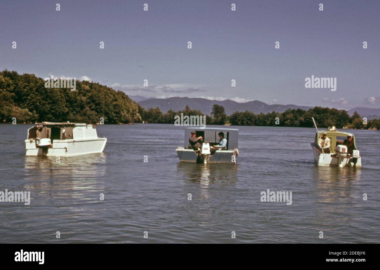 1970s Photo (1973) Salmon fishing on the north fork of the lower