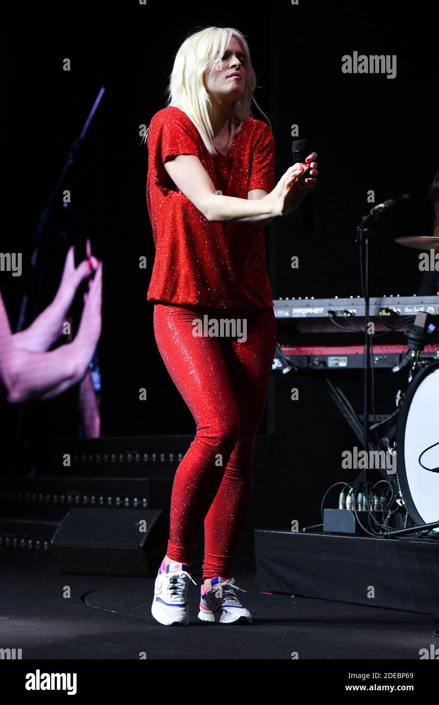Cecile Cassel (Hollysiz) performs on the stage during La French-Art Of