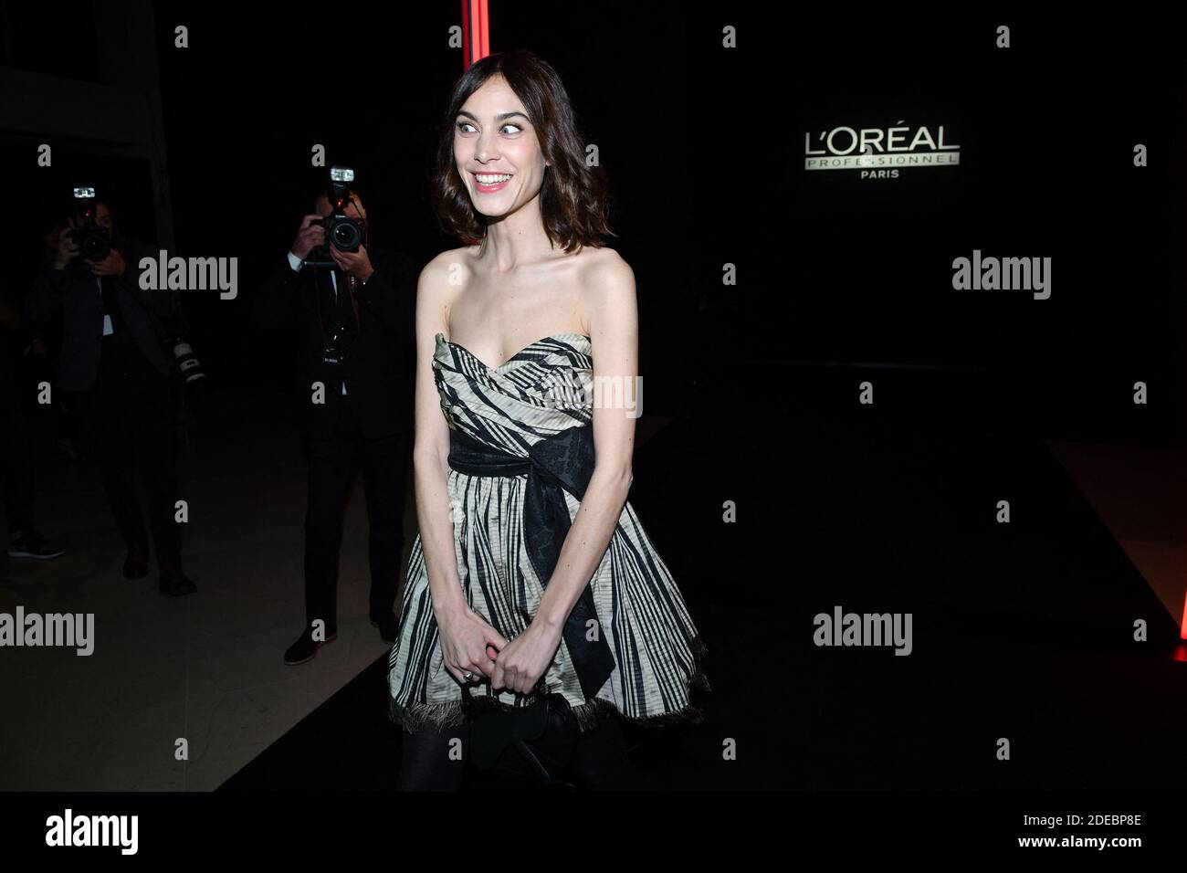 Alexa Chung attends La French-Art Of Coloring, 110th Anniversary of L