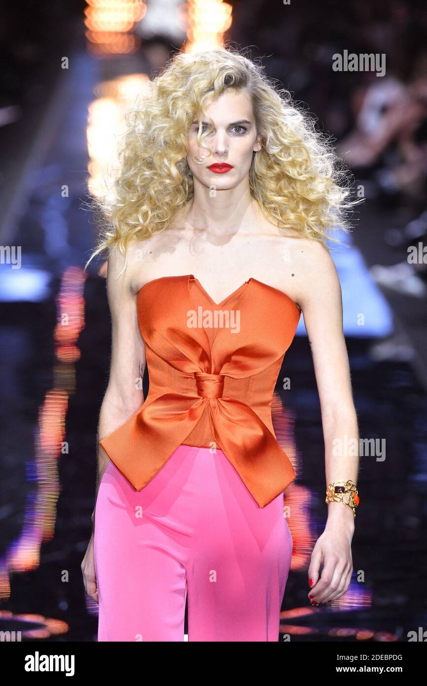 A model walks the runway during La French-Art Of Coloring, 110th