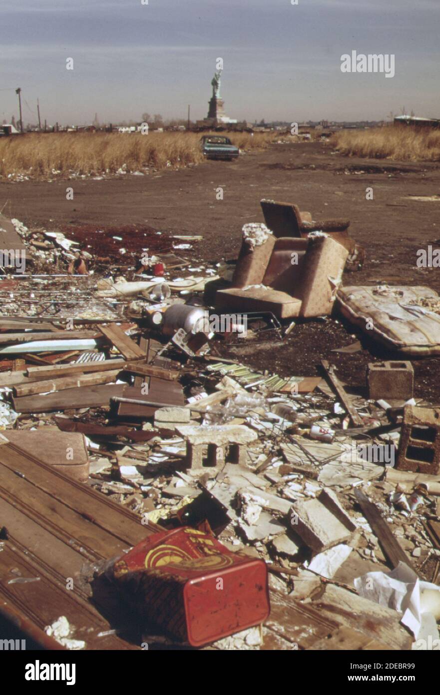 1970s Photo (1973) A view of the Statue of Liberty seldom seen by