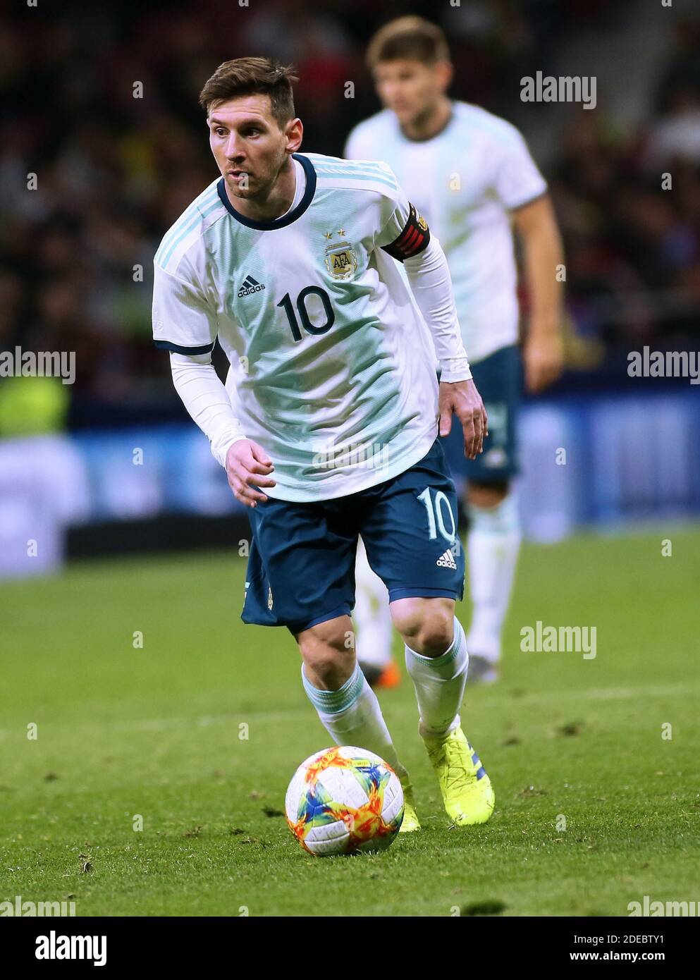 Argentina's Leo Messi during International Adidas Cup match between  Argentina and Venezuela at Wanda Metropolitano Stadium,