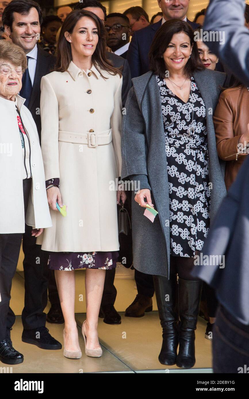 Denmark Princess Marie and Anne Hidalgo during opening day of New Galeries  Lafayette Champs-Elysees store on March 28, 2019 in Paris, France. Photo by  Nasser Berzane/ABACAPRESS.COM Stock Photo - Alamy