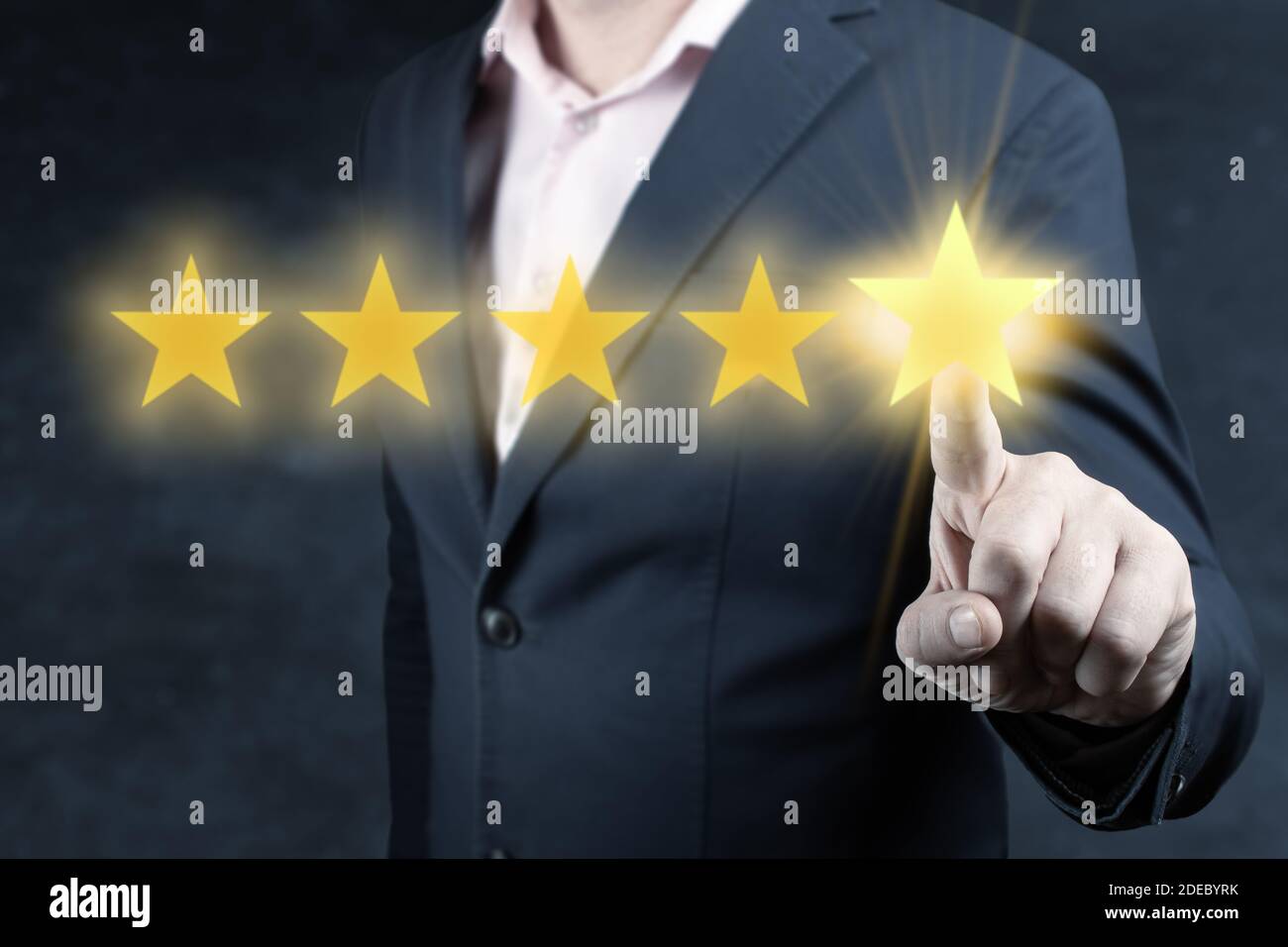 Star rating click hi-res stock photography and images - Alamy