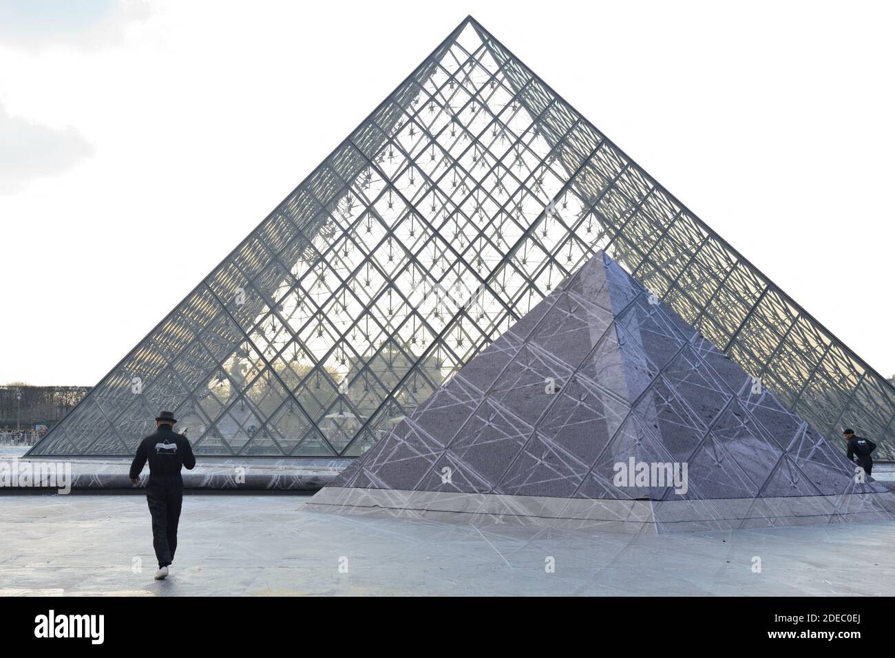 JR - Preparations of the installation of French contemporary artist and ...