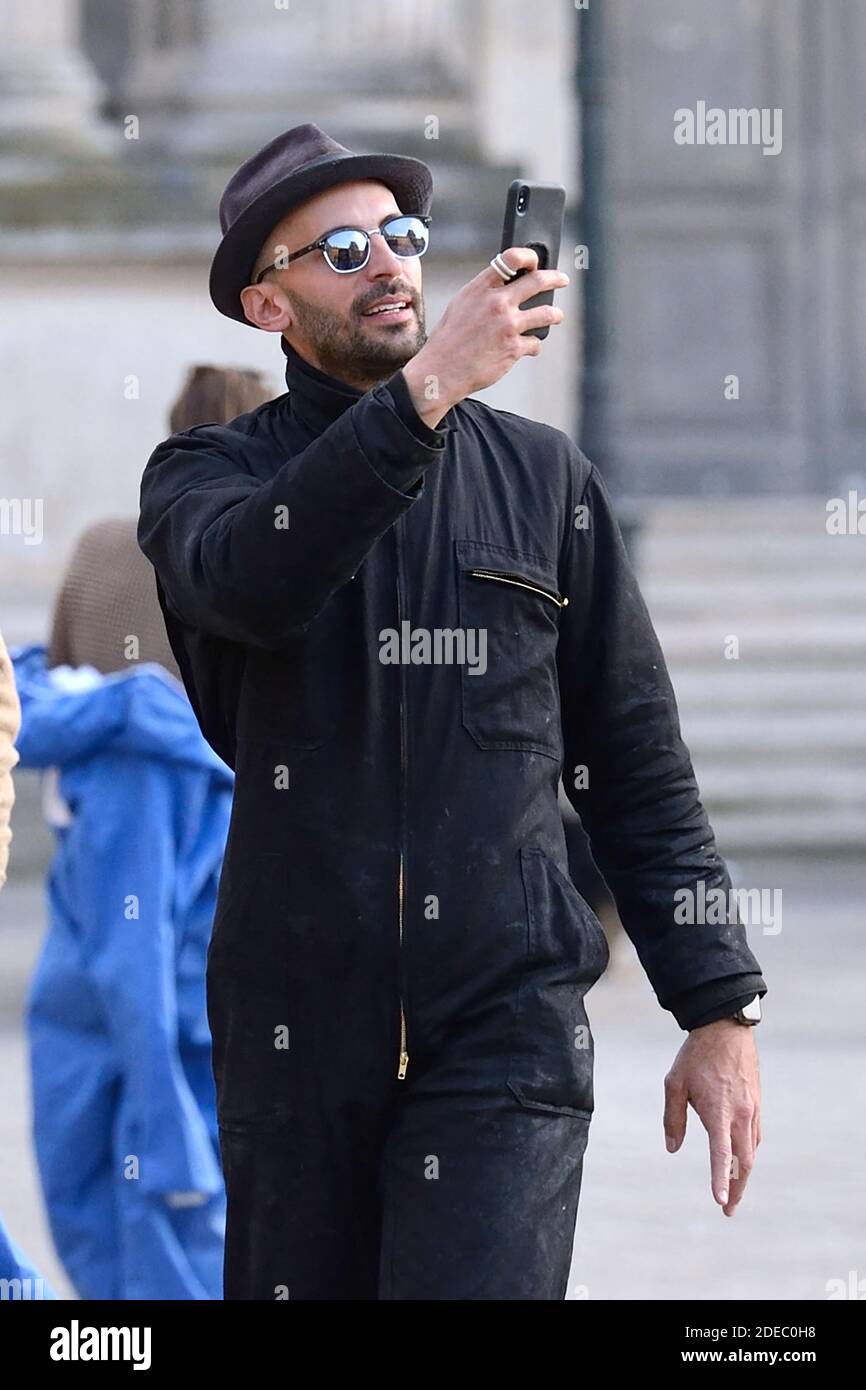 JR - Preparations of the installation of French contemporary artist and ...