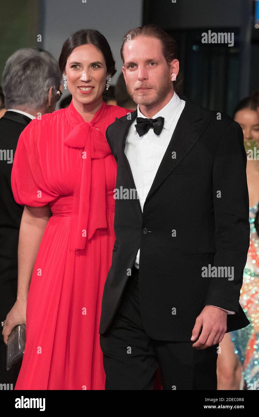 Tatiana Casiraghi and Andrea Casiraghi attend the Rose Ball 2019 at