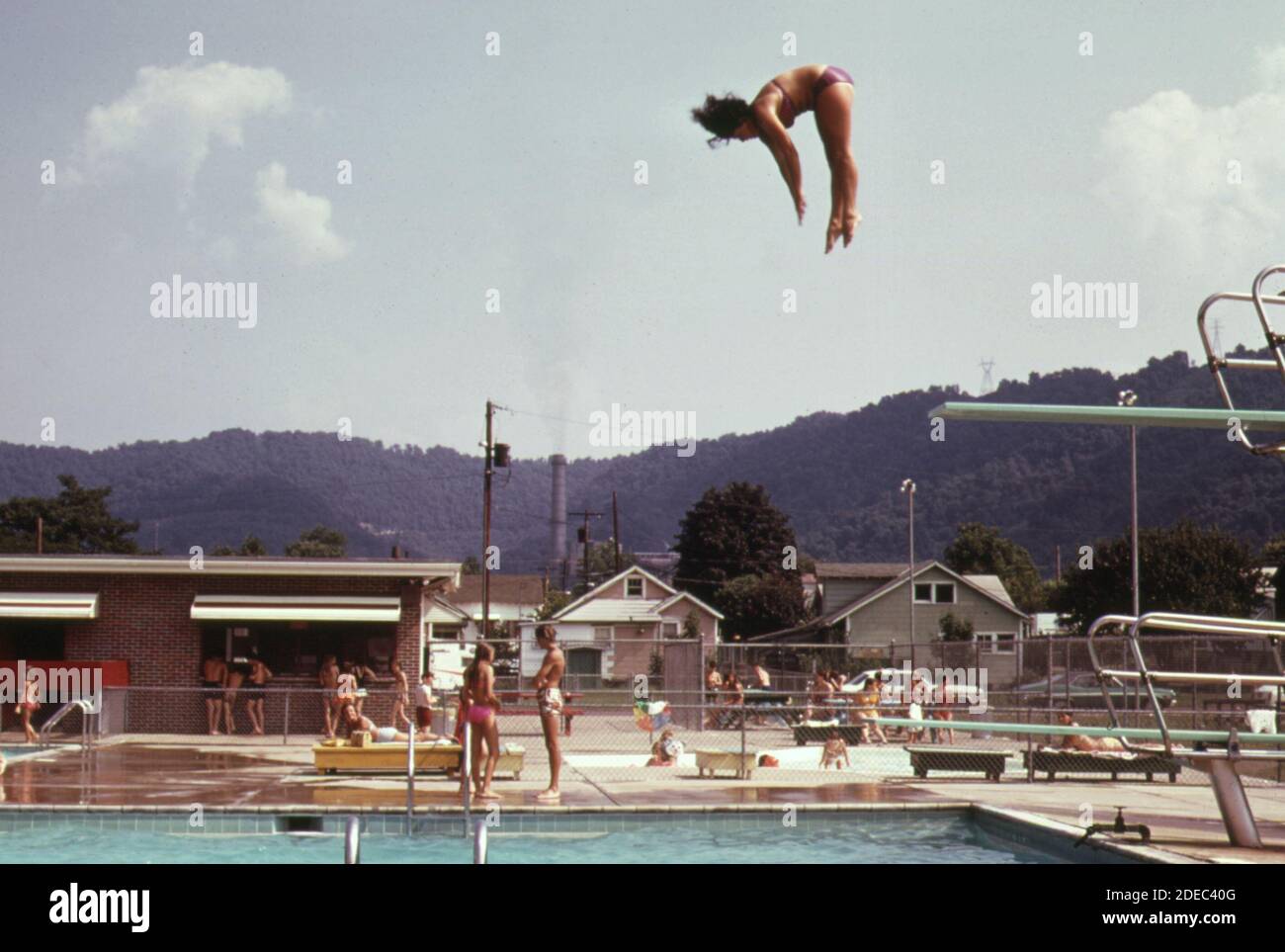 1970s Photo (1973) Glasgow West Virginia swimming pool is the only