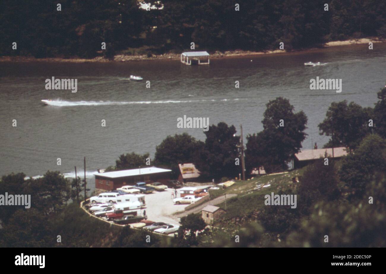 1970s Photos (1973) At Bridal Cave; the Niangua River branch of Lake