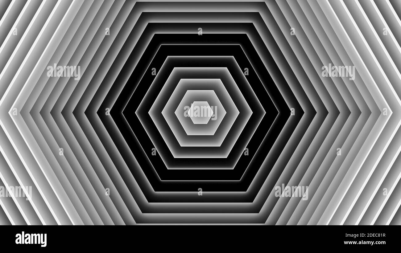Abstract neon background of hexagons Stock Photo - Alamy