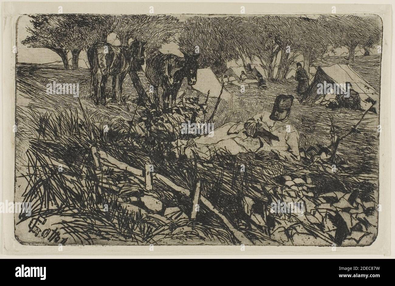 Medium Etching on cream wove paper Stock Photo Alamy