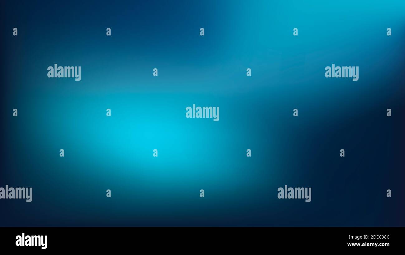 Cool tone dark blue gradient abstract background with glowing light Stock Photo