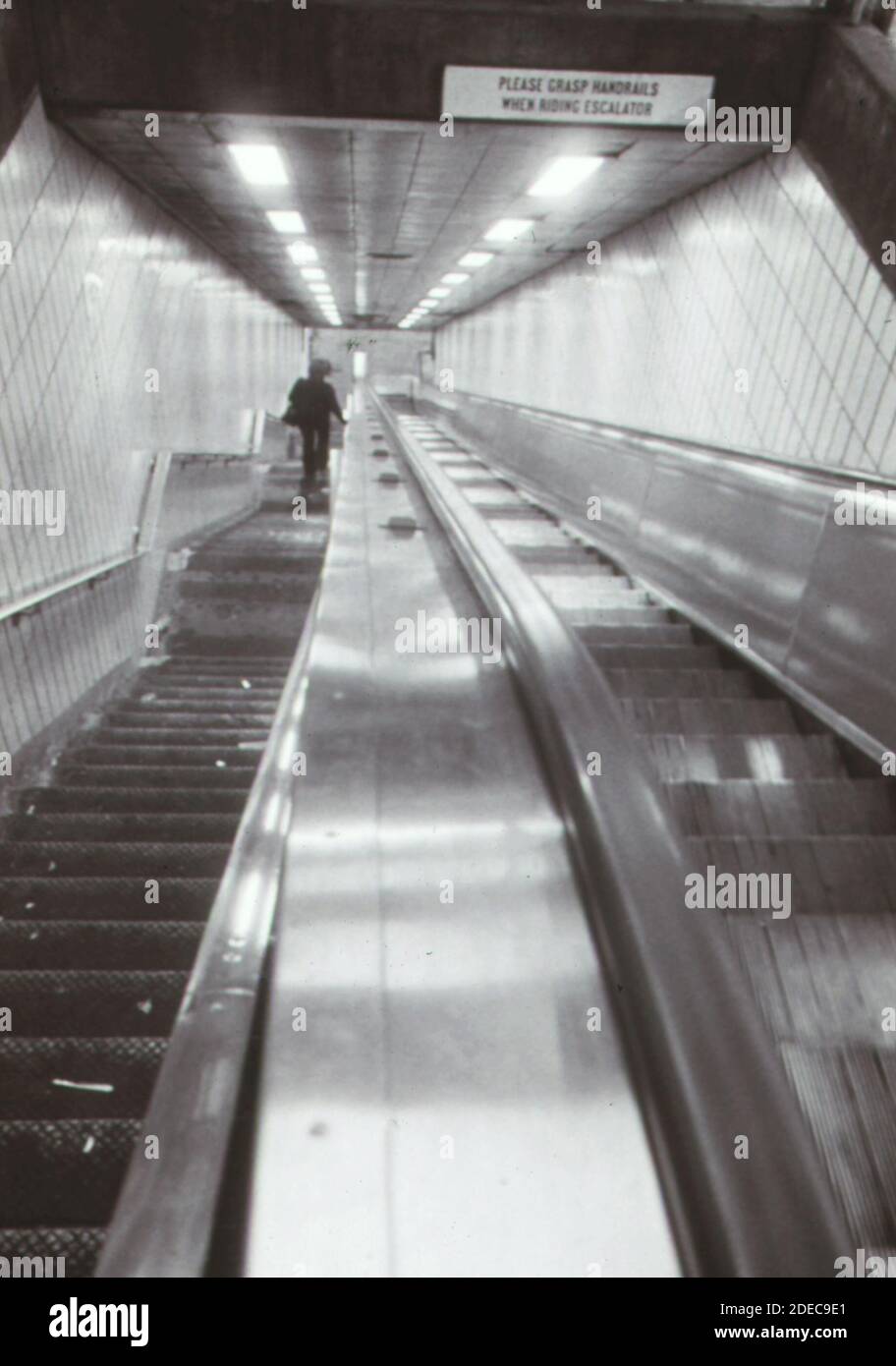 1970s escalator hi-res stock photography and images - Alamy