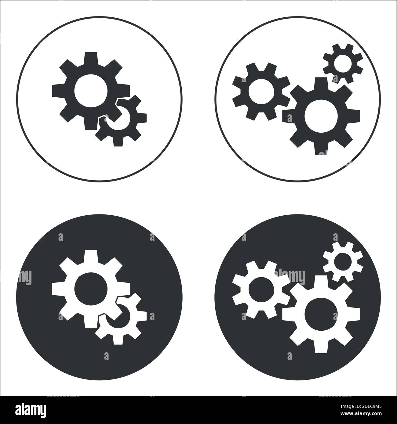 Settings symbol hi-res stock photography and images - Alamy
