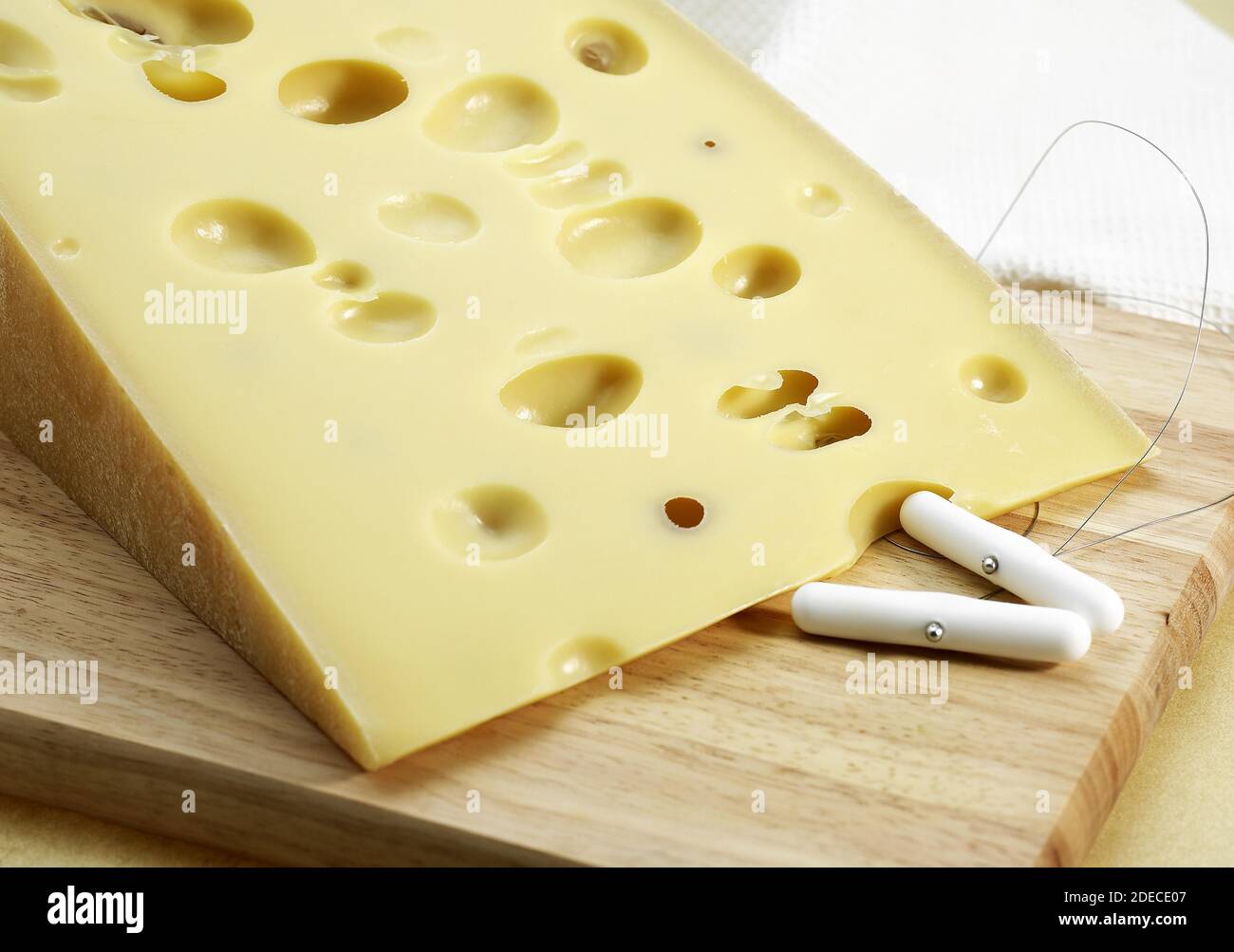 Emmental, Swiss Cheese made from Cow's Milk Stock Photo Alamy