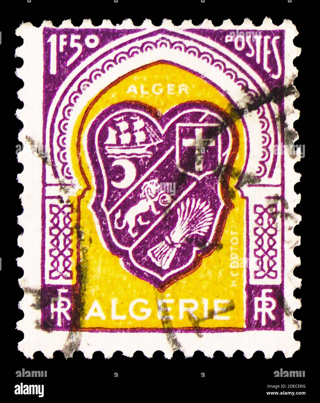 Algerian Postage Stamp Algeria High Resolution Stock Photography and ...