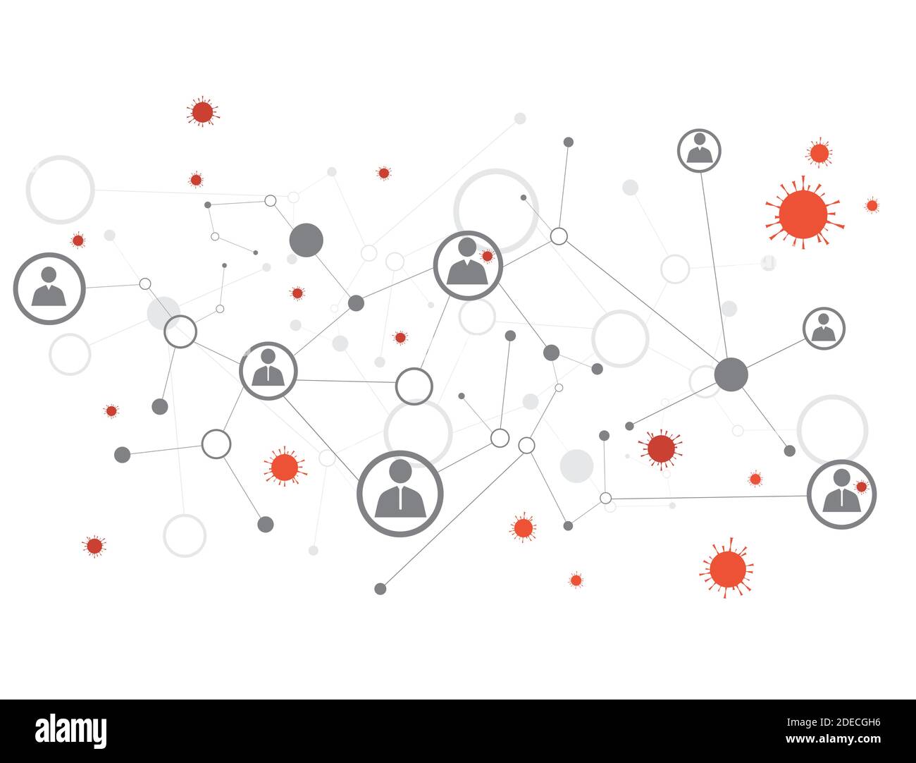 Spread of the virus among humans. Vector Stock Vector Image & Art - Alamy