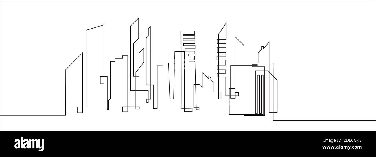 City landscapes line vector illustration Stock Vector Image & Art - Alamy