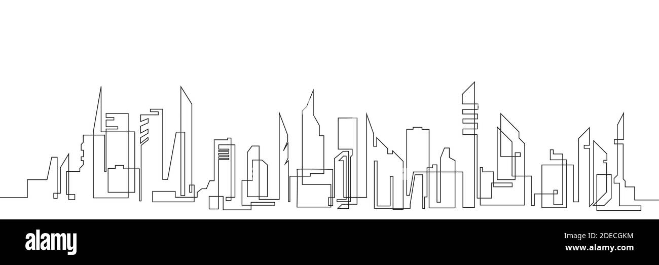 City landscapes line vector illustration Stock Vector Image & Art - Alamy