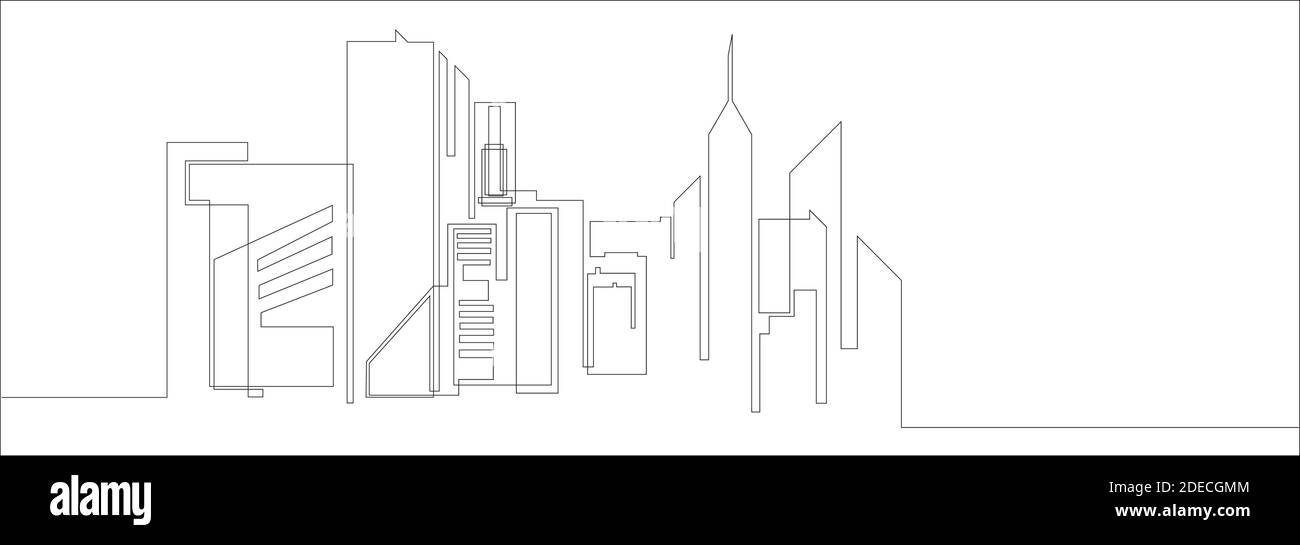 City landscapes line vector illustration Stock Vector Image & Art - Alamy