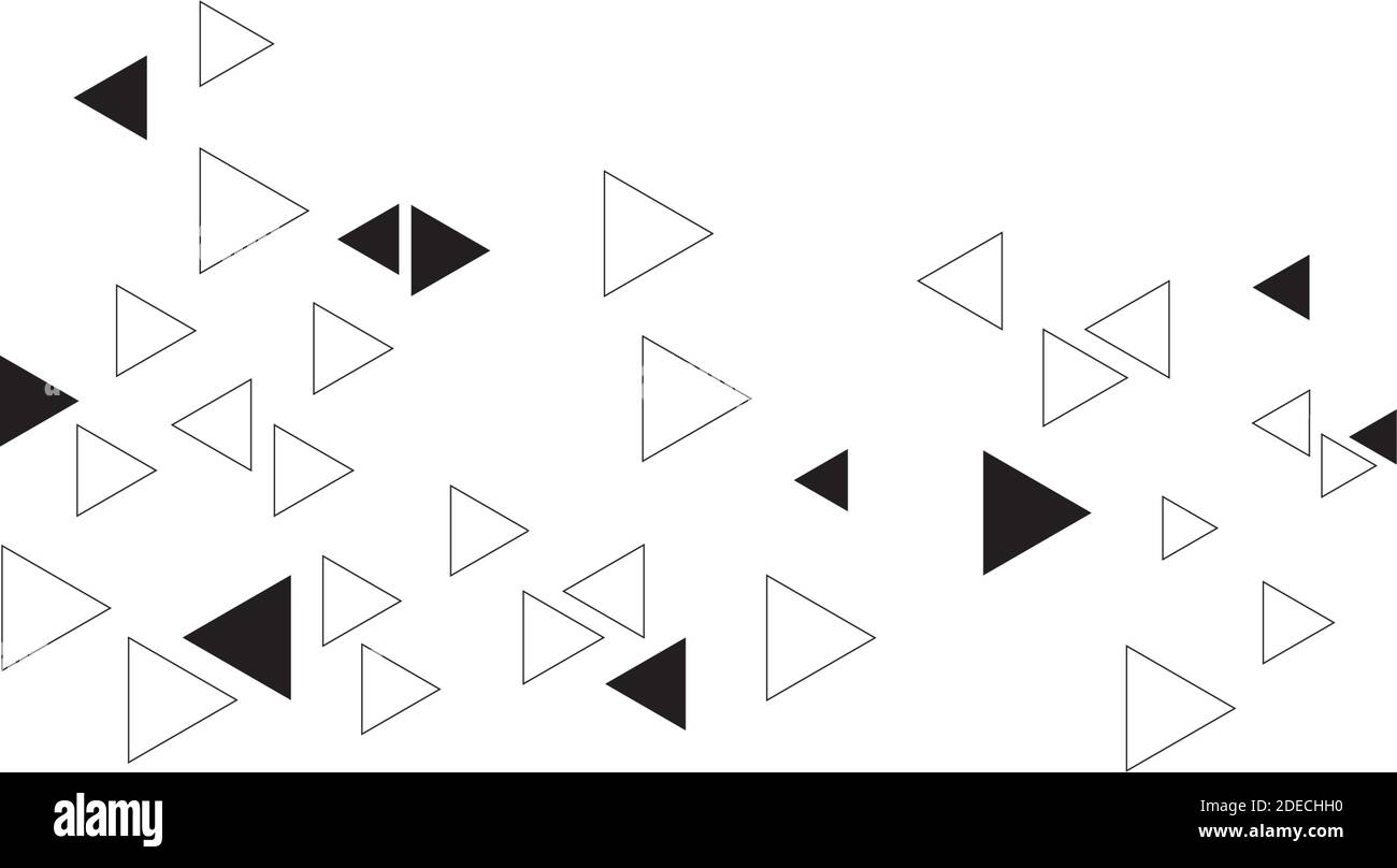 Abstract black triangular background on the white Stock Vector Image ...
