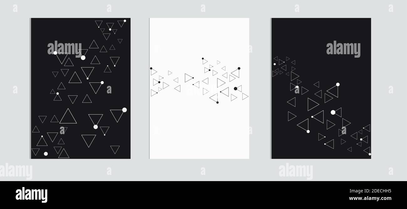 Abstract triangular backgrounds on the gray Stock Vector