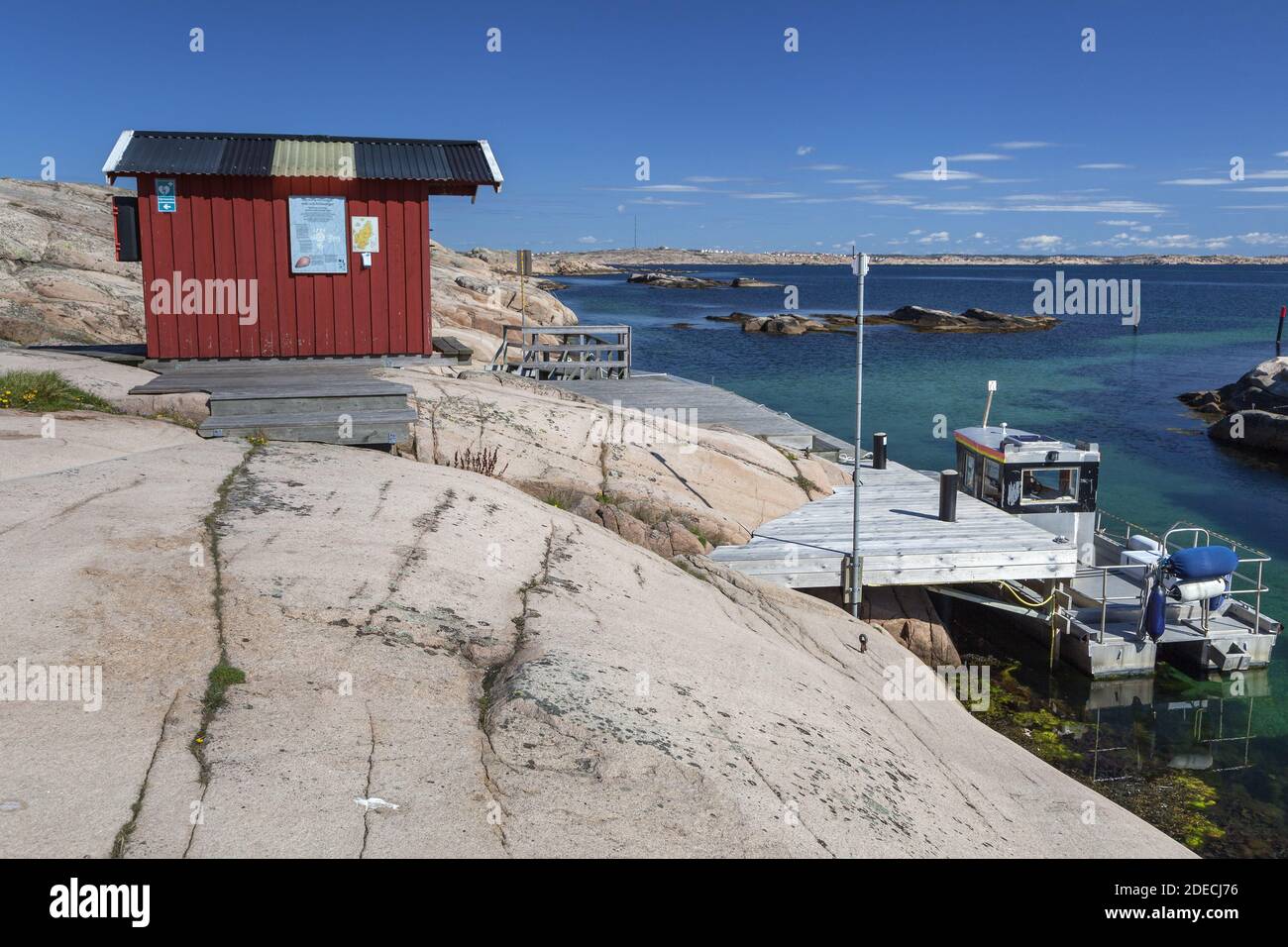 geography / travel, Sweden, Bohuslaen, Smoegen, harbour the isle Halloe, Vaestra Goetalands Laen, Sout, Additional-Rights-Clearance-Info-Not-Available Stock Photo