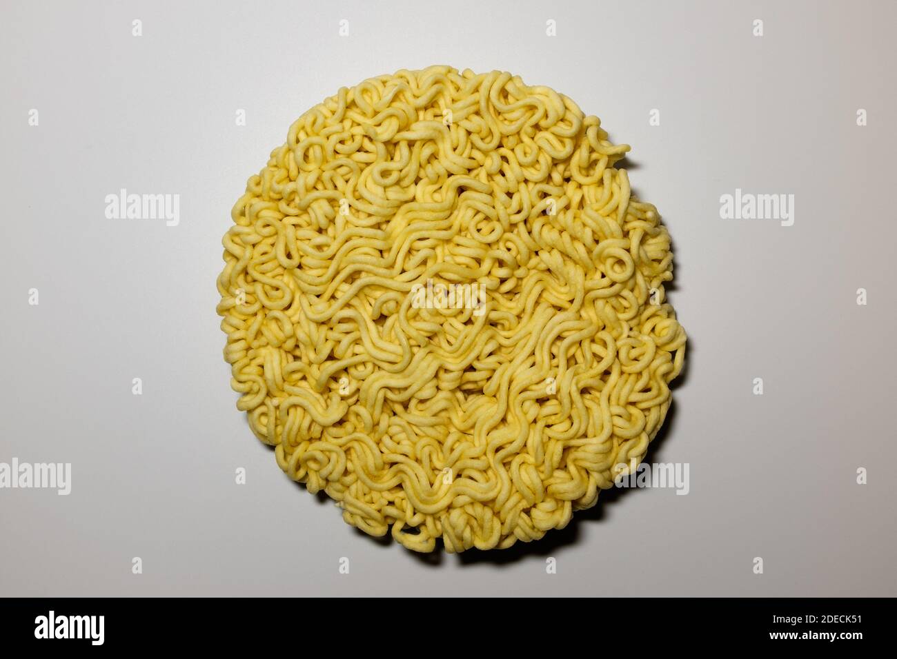 Fried ramen noodles on white background Stock Photo Alamy