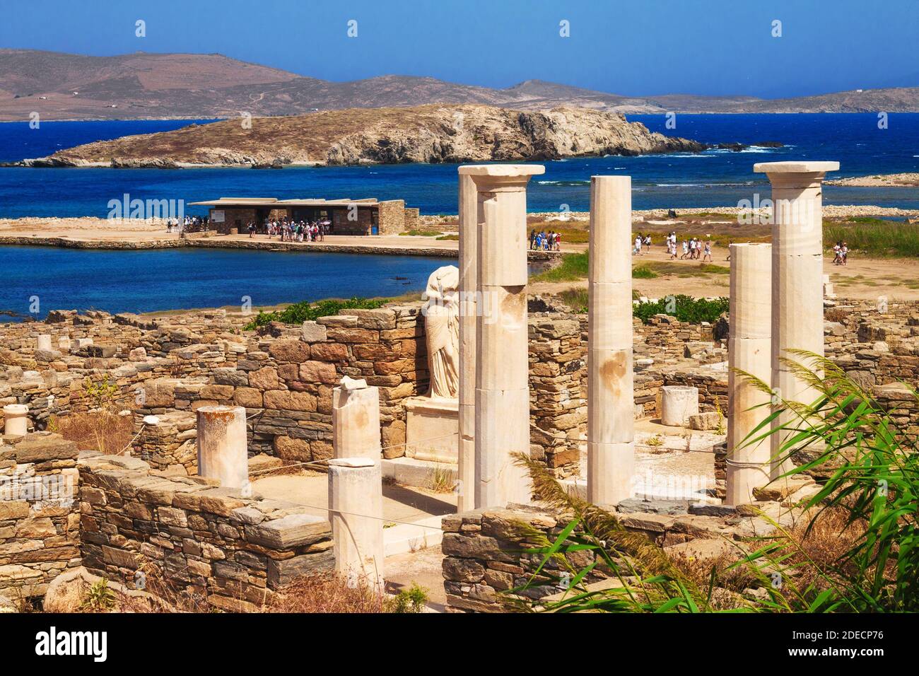 The House of Cleopatra, Delos island, Greece Stock Photo
