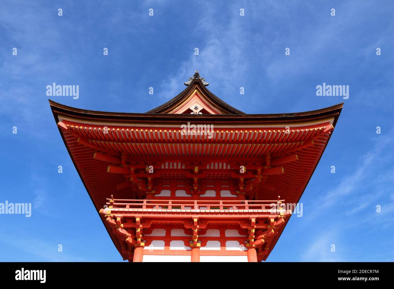 Kyoto, Japan. Kiyomizudera Temple Niomon gate. Japanese architecture