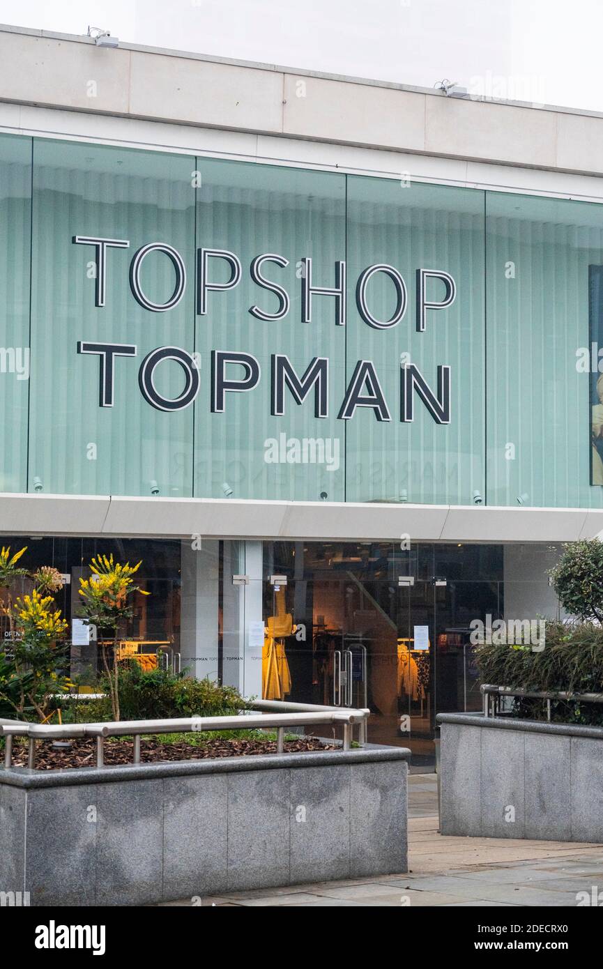 Brighton UK 30th November 2020 - The Topshop Topman store in Brighton today  as its owning company Arcadia is on the brink of collapse and going into  administration . Arcadia owns well