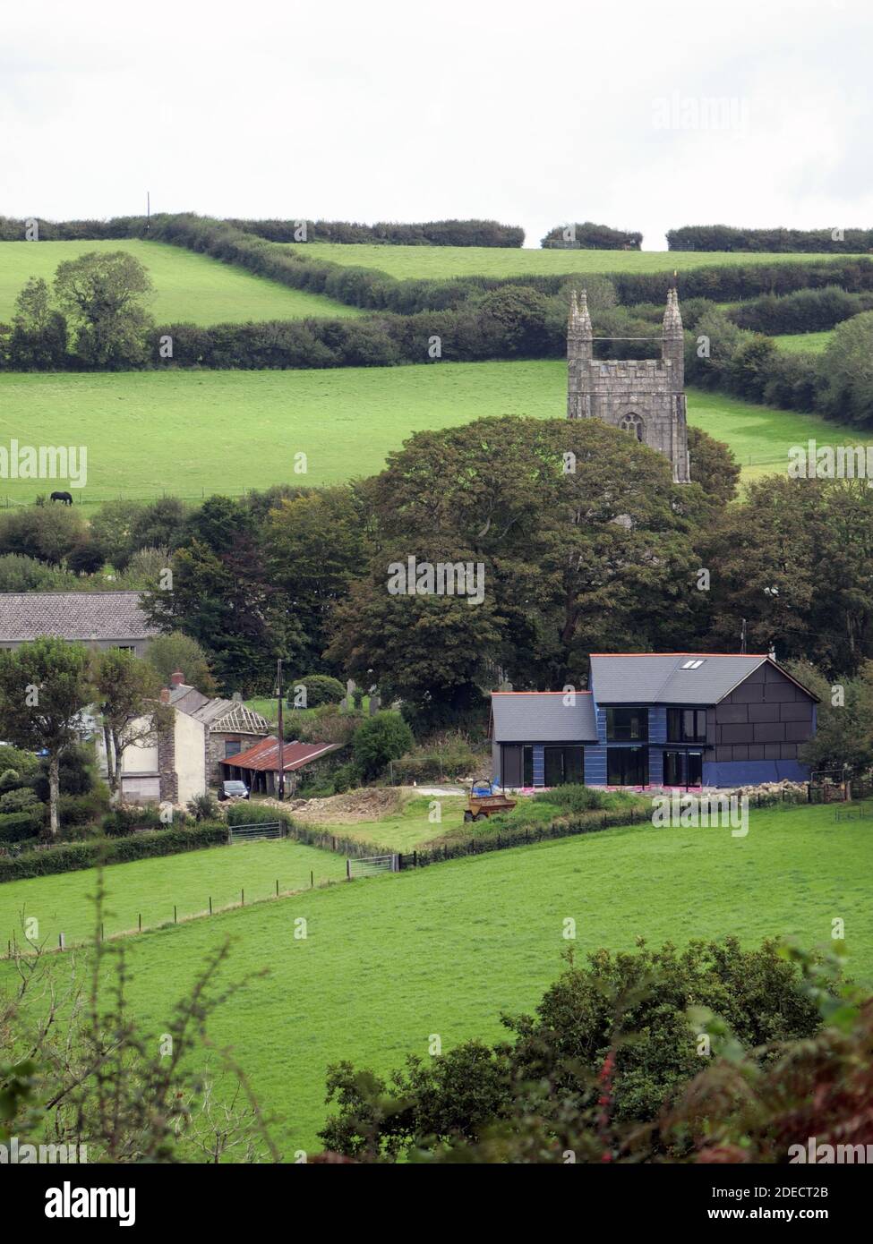 Village of Cardinham, Cornwall, England, UK in September Stock Photo
