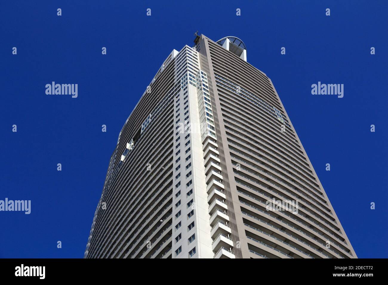 TOKYO, JAPAN - DECEMBER 2, 2016: Acty Shiodome residential building in Tokyo. It was built by Takenaka Corporation, Sumitomo Mitsui Construction and A Stock Photo