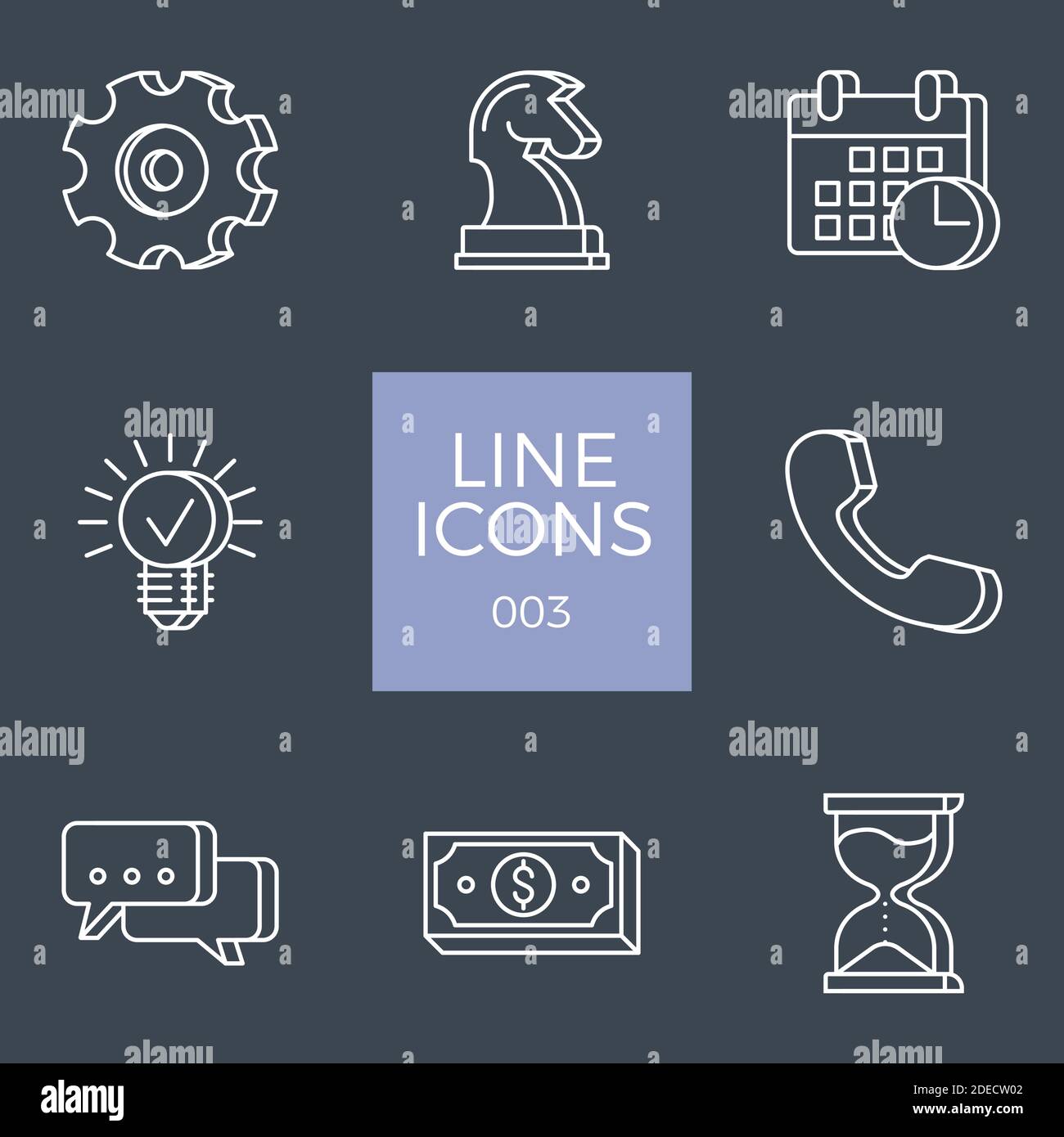Business Related Vector Line Icons Set Stock Vector Image & Art - Alamy