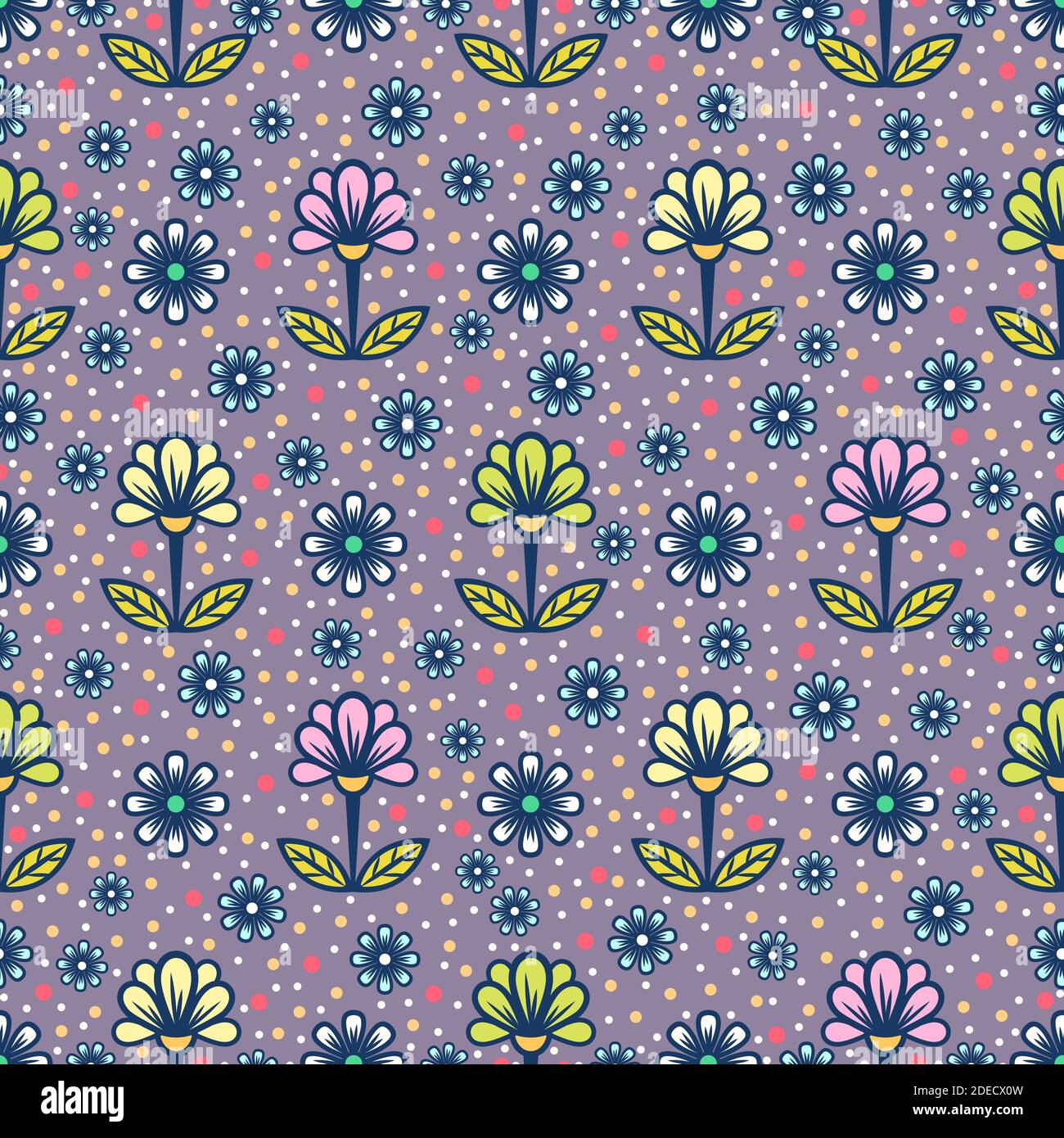 Colorful abstract seamless flower ornate mandala pattern wallpaper ...