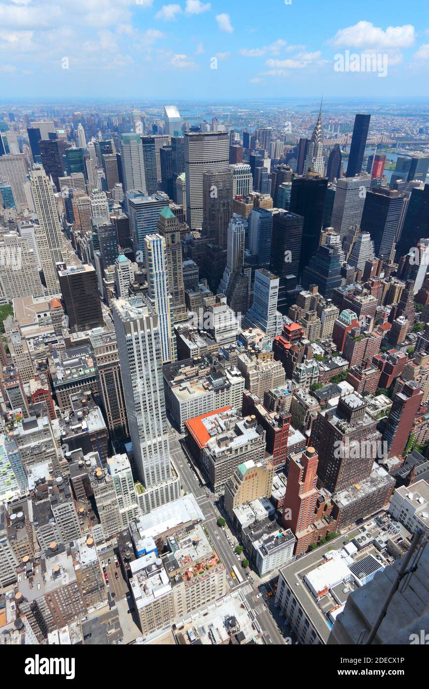 New York aerial view - Midtown Manhattan cityscape Stock Photo - Alamy