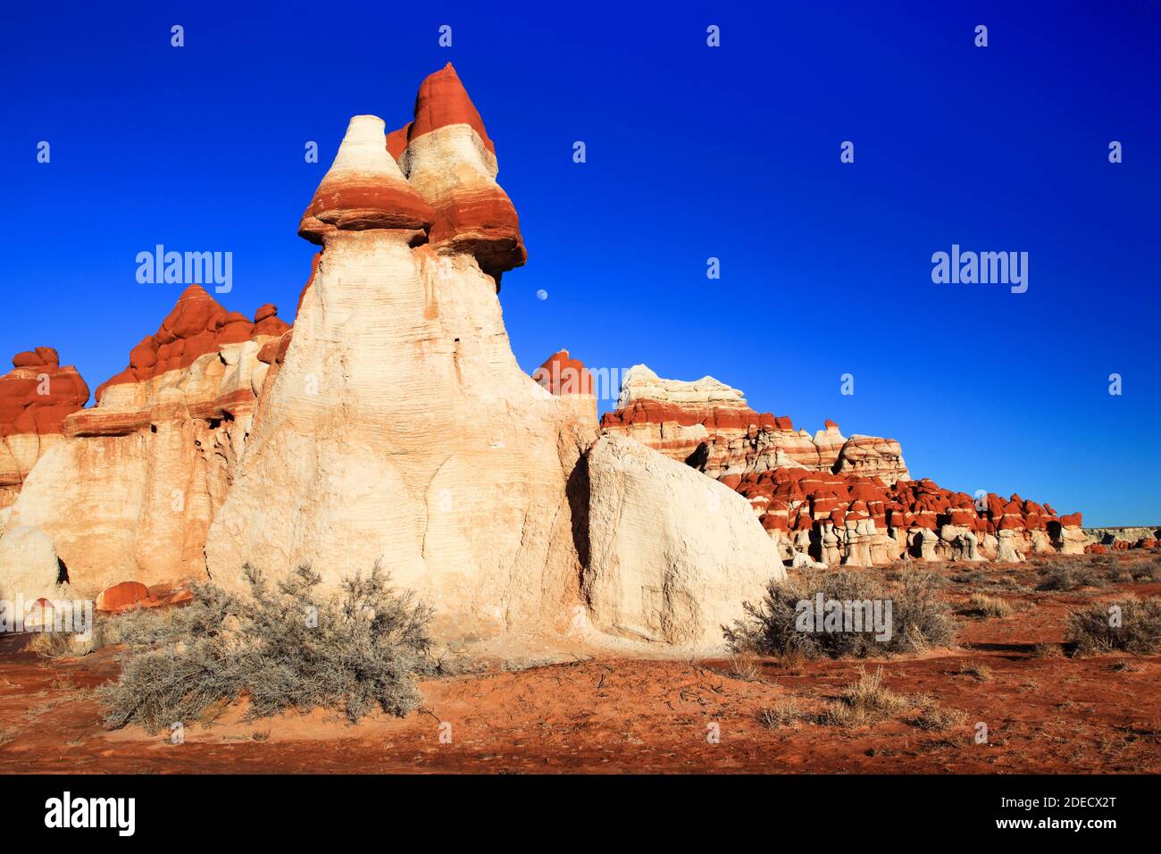 geography / travel, USA, Blue canyon, limestone red and white form of weather, Arizona, North America, Additional-Rights-Clearance-Info-Not-Available Stock Photo