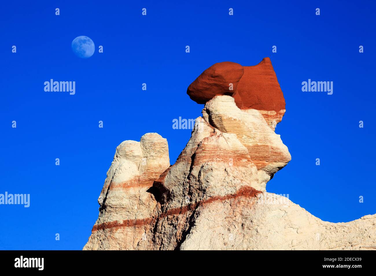 geography / travel, USA, Blue canyon, limestone red and white form of weather, Arizona, North America, Additional-Rights-Clearance-Info-Not-Available Stock Photo