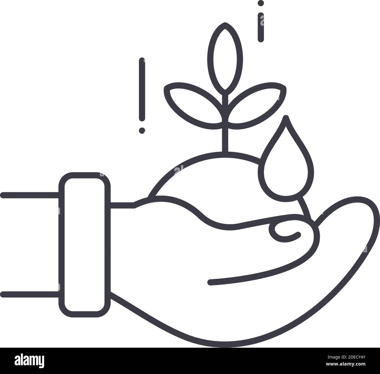 Growth icon, linear isolated illustration, thin line vector, web design ...