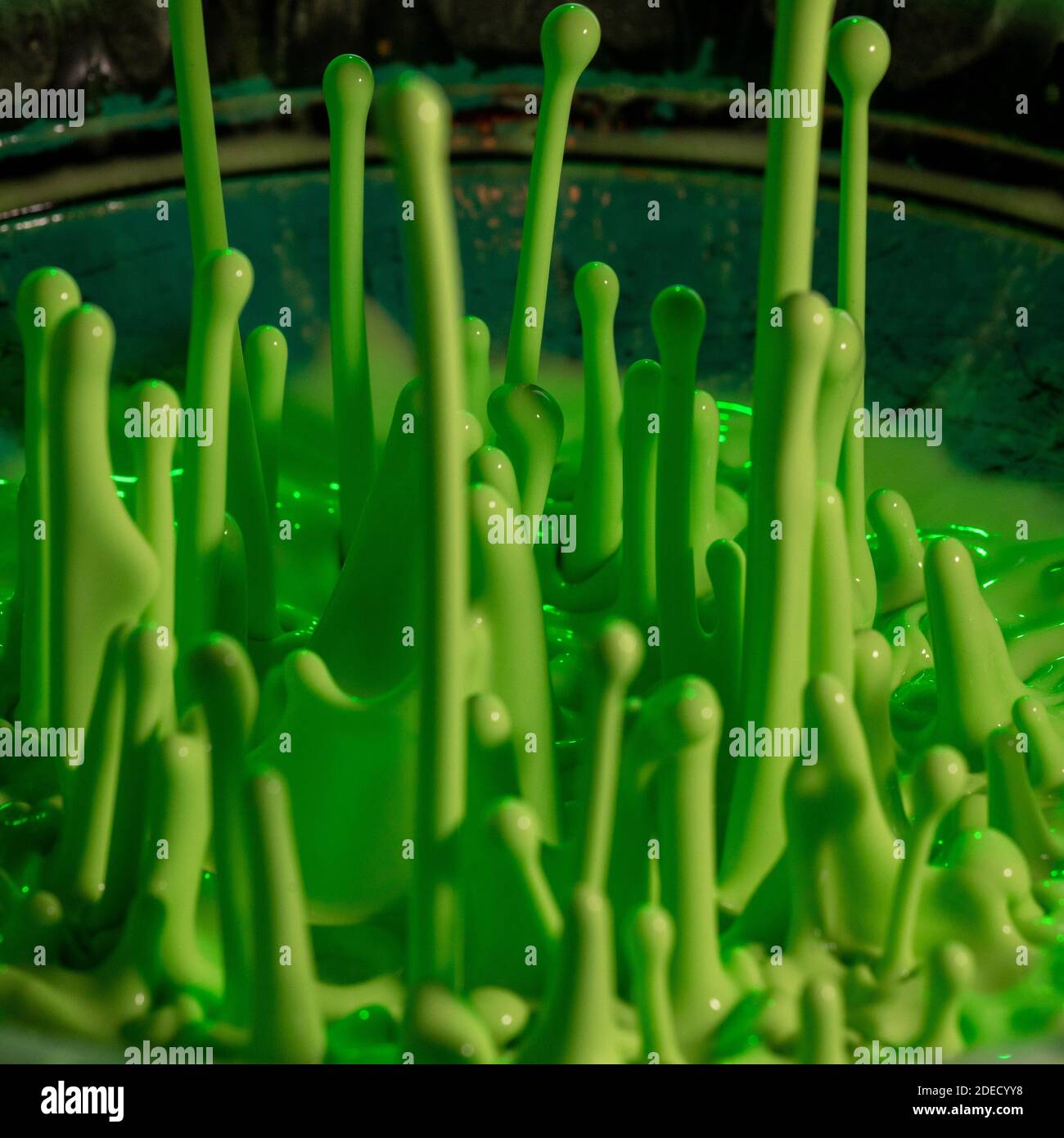 Green Pain Splat Stock Photo - Alamy
