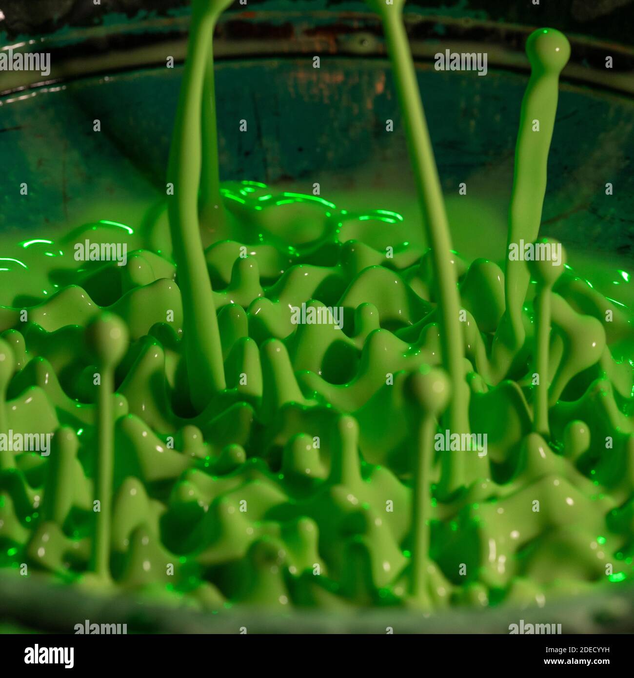 Green Pain Splat Stock Photo - Alamy