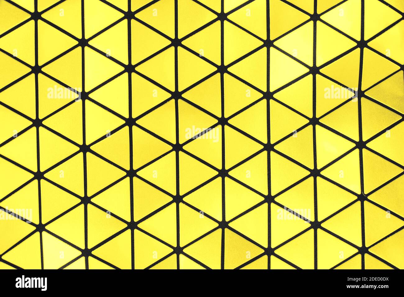 yellow and black colored abstract futuristic metallic geometric background Stock Photo