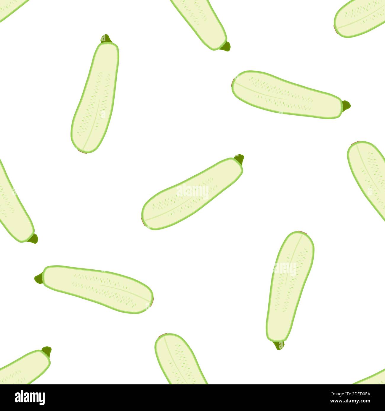 Zucchini Pattern Illustration on theme of bright pattern zucchini, vegetable squash for ...