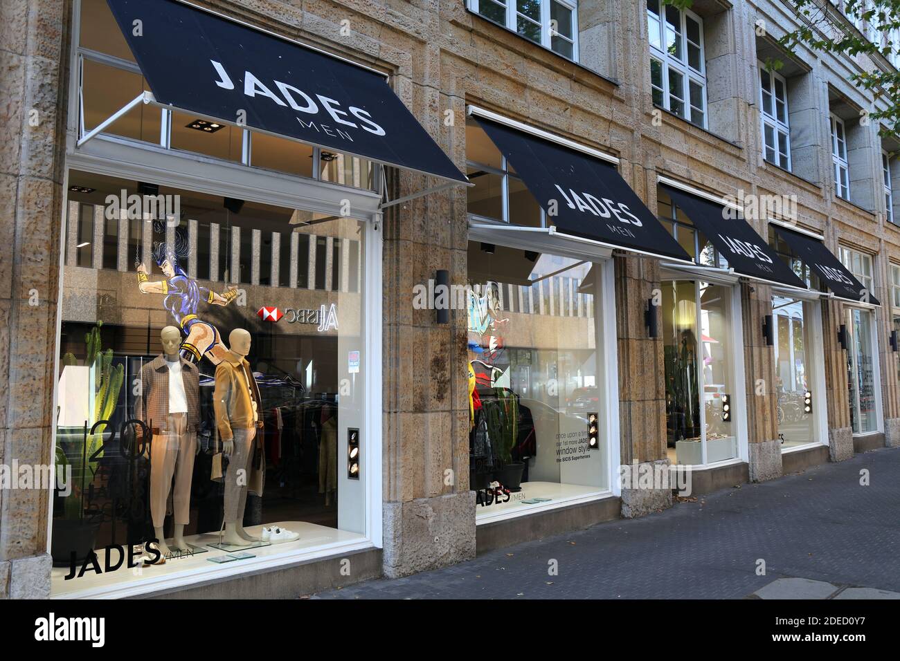 DUSSELDORF, GERMANY SEPTEMBER 19, 2020 Jades men's fashion brand