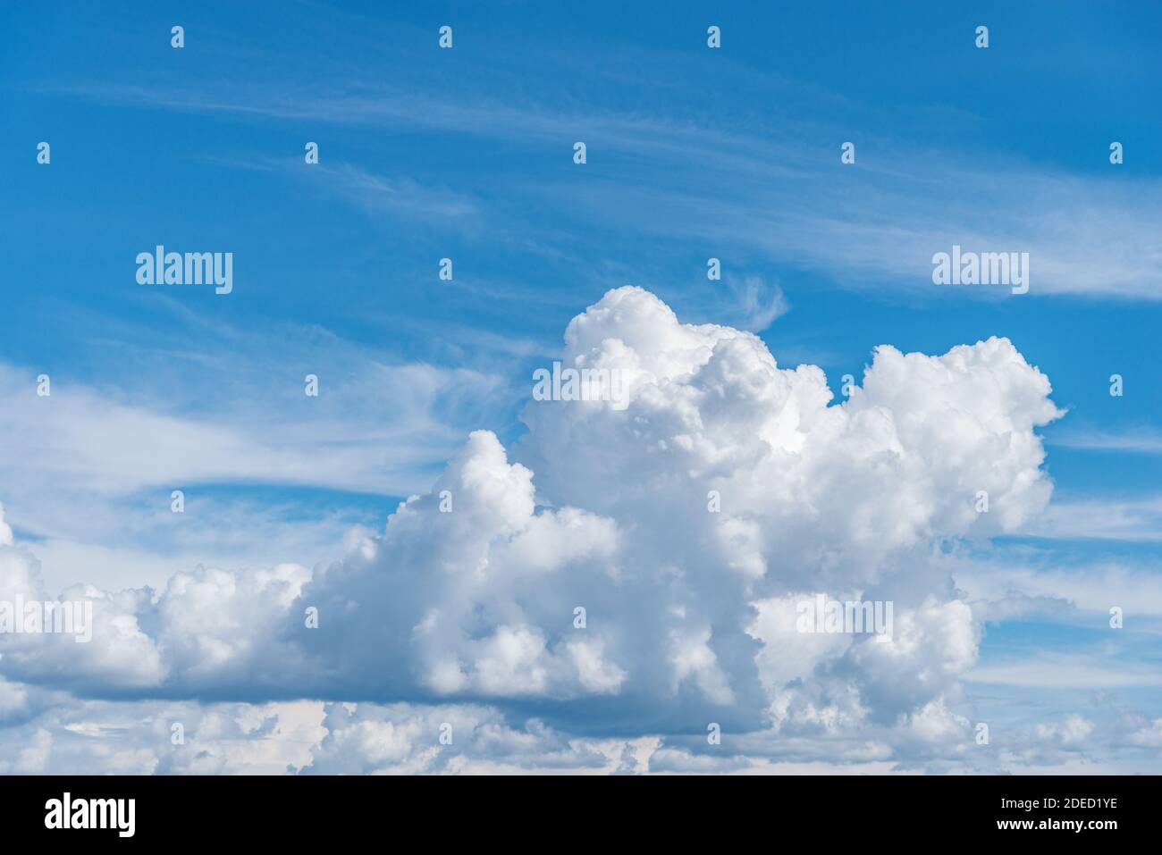 White clouds on the blue sky at day time Stock Photo - Alamy