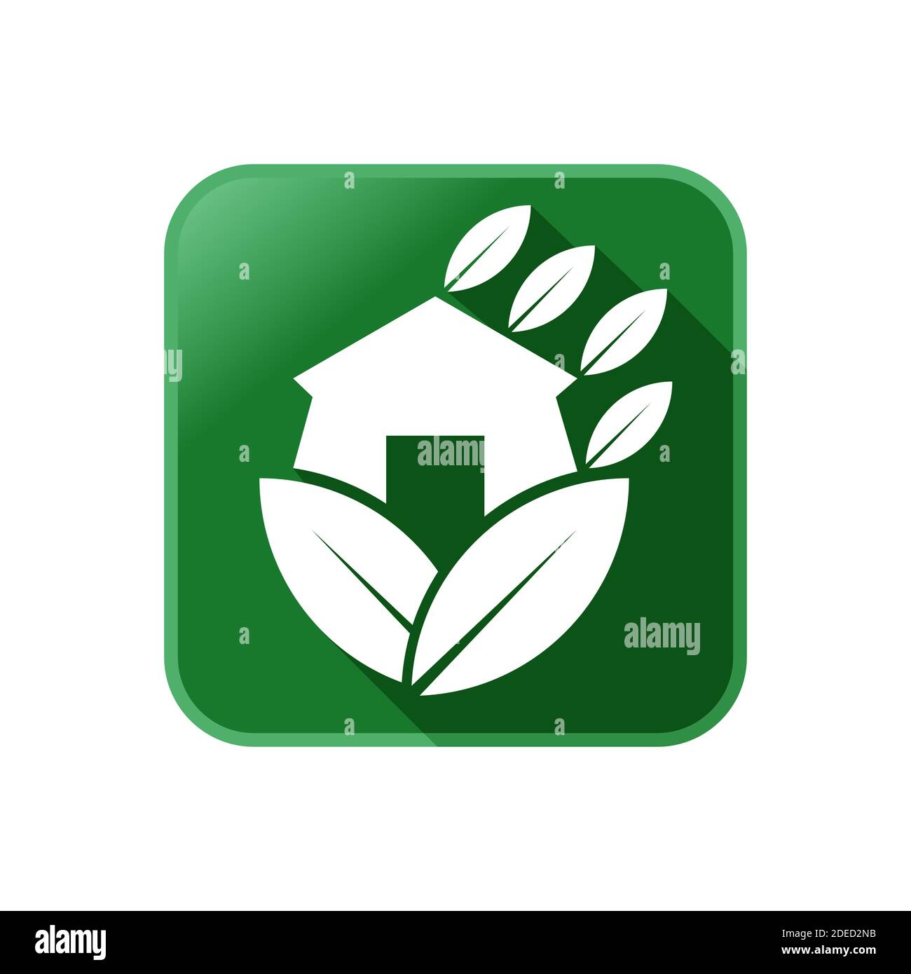 green house and tree building logo design vector symbol sign ...