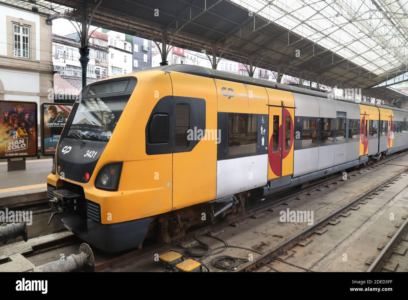PORTO, PORTUGAL - MAY 24, 2018: Comboios de Portugal passenger train at Sao  Bento Station in Porto. Comboios de Portugal is a state-owned company whic  Stock Photo - Alamy